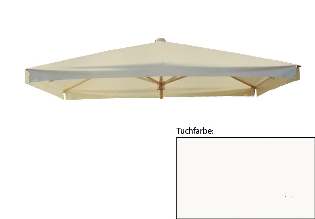 Ersatz-Schirmtuch für Esche Schirme di crecoGröße: 2,2x3 rechteckig, Farbe: naturfarben Nr.31018 (Acryl), Tuchausführung: ohne Volant